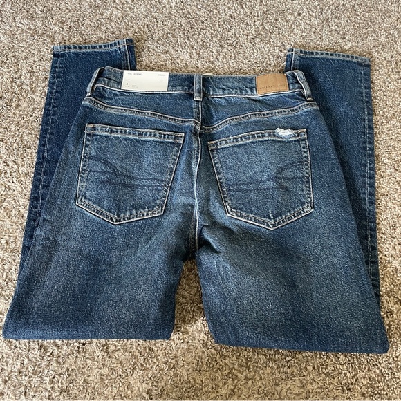 American Eagle Outfitters | 90s Skinny Jeans | Dark Atlantic Stretch NWT - Picture 3 of 7